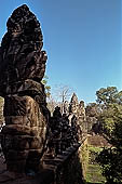 Angkor Thom - the South Gate - detail of the Naga